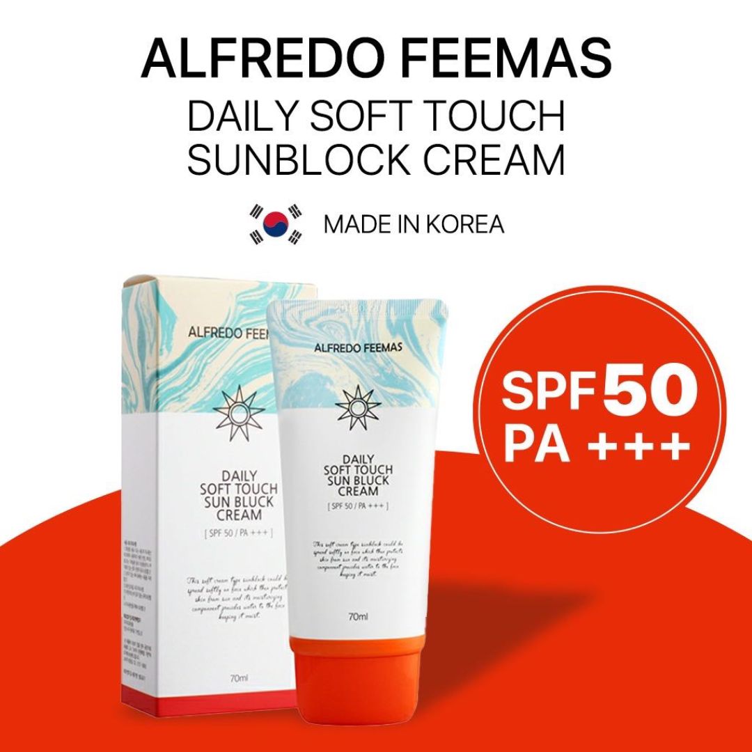 Alfredo Feemas Daily Soft Touch Sun Block Cream SPF50+ PA+++