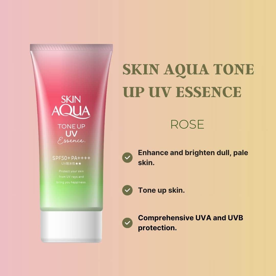 Skin Aqua Tone Up UV Essence Rose SPF50+ PA++++