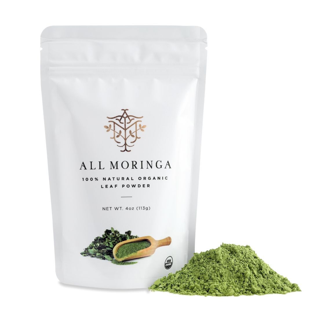 Premium Organic Moringa Oleifera Leaf Powder, Raw, Pure, Non GMO