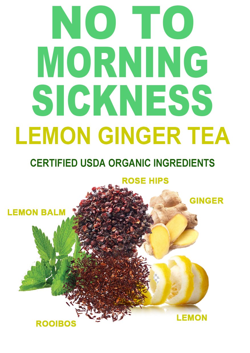 Lemon Ginger Herbal Tea Blend: 40 Cups