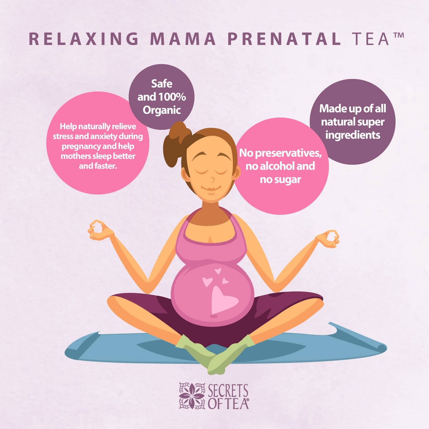 RelaxCalm Organic Herbal Tea - Stress Relief & Sleep Support