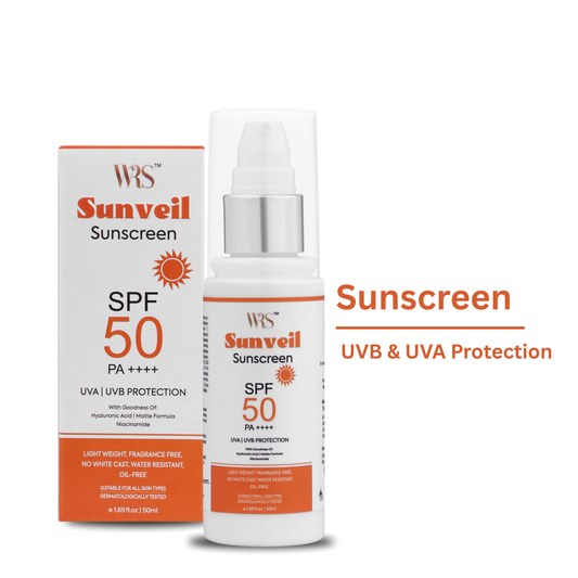 WHITEROSESHINE SUNVEIL SPF 50 P++++ UVA|UVB PROTECTION SUNSCREEN